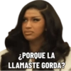 ¿PORQUE LA LLAMASTE GORDA?