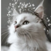 Floral Crown Cat