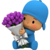 🌹🩵 Pocoyó Ramo de flores🩵🌹 16