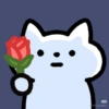 Cat with a Rose