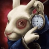 Rabbit with clock