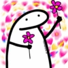 Figura de Palito com Flores