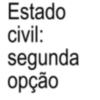 Estado civil: segunda opção