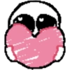 Pájaro Sonrojado con Corazón