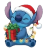 Stitch com presente e luzes