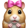 Hamster com Laço Rosa