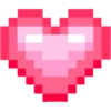 Corazón Rosa Pixel
