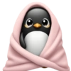 Pinguim em Cobertor