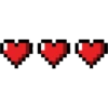 Tres Corazones Pixel