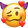 Sorriso com corações