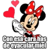 Con esa cara has de eyacular miel