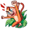 Monkey Sticker by* 9