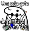 Una sola gota Valentina de pintura que no sea