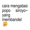 cara mengatasi popo siroyo~ yang membandel