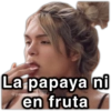 La papaya ni en fruta