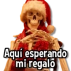 Aquí esperando mi regalo