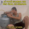 AÍ VOCÊ GUARDA 100 PRO FINAL DE SEMANA E O GÁS ACABA
