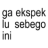 ga ekspek lu sebego ini