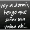voy a dormir, tengo que soñar una vaina ahí...