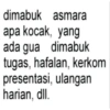 Kata Kata Anomali Kuliah 13