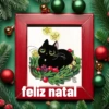 Natal com gatinho fofo🎄🎅 9