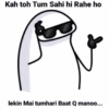 Kah toh Tum Sahi hi Rahe ho lekin Mai tumhari Baat Q manoo...