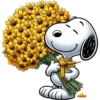 Flores amarillas Snoopy 🐾🌻🌼 12