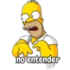 no entender