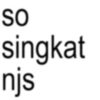 SO singkat njs