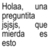 Holaa, preguntita jsjsjs, una que mierda esto es