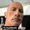 Yo manifesté esto