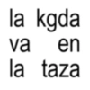 la kgda va en la taza
