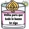 Velita para que todo lo bueno te siga carolszdio.