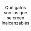 Qué gatos son los que se creen inalcanzables