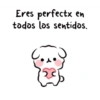 Eres perfectx en todos los sentidos.