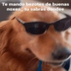 Te mando bezotes de buenas noxes,, tu sabrás dondee