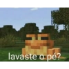 lavaste o pé?