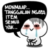 MONMAAP... TANGGALAN NGAPA ITEM SEMUA YAK...