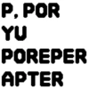 P. POR YU POREPER APTER