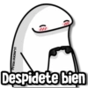 @rose.stickers1 100 Despidete bien