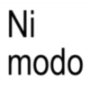 Ni modo