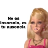 No es insomnio, es tu ausencia