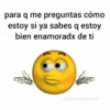 para q me preguntas cómo estoy si ya sabes q estoy bien enamoradx de ti @olamekieres
