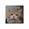 I'm fine Fuck you
