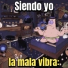 Siendo yo a la mala vibra:.