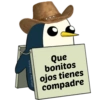 Harley Stickers Que bonitos ojos tienes compadre