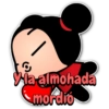 C Yla almohada mordió