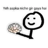 Yeh aapka niche gir gaya hai