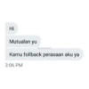 Hi Mutualan yu Kamu follback perasaan aku ya 3:06 PM Econvent