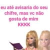 eu até avisaria do seu
chifre, mas vc não
gosta de mim
KKKK
